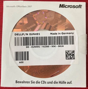 Microsoft Office Basic 2007, mit Product-Key, CD, Hülle, gebraucht - Bild 1 von 1