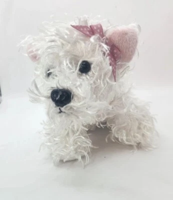Ganz Webkinz White Terrier 10" Collctable Puppy Dog Plush Fun Stuffed Gift HM106 - Image 1 of 4