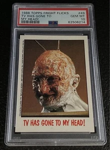 PSA 10 1988 Topps Fright Flicks Freddy Krueger 49 A Nightmare On Elm Street Card - Picture 1 of 2