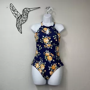 Costume intero donna CUPSHE tg L collo foro chiave floreale spalline regolabili - Foto 1 di 10