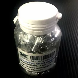 KCNC Brake Housing Open End Caps, 5mm, 150pcs/bottle, Silver, N19X - Picture 1 of 2