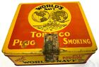 Vintage World's Navy Tobacco Rock City Quebec Canada Advertising Tin