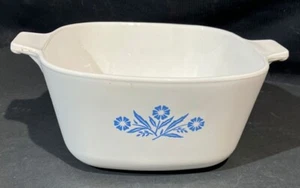VINTAGE CORNING WARE BLUE CONEFLOWER DEEP CASSEROLE DISH P-1 3/4 QUART NO LID - Picture 1 of 7