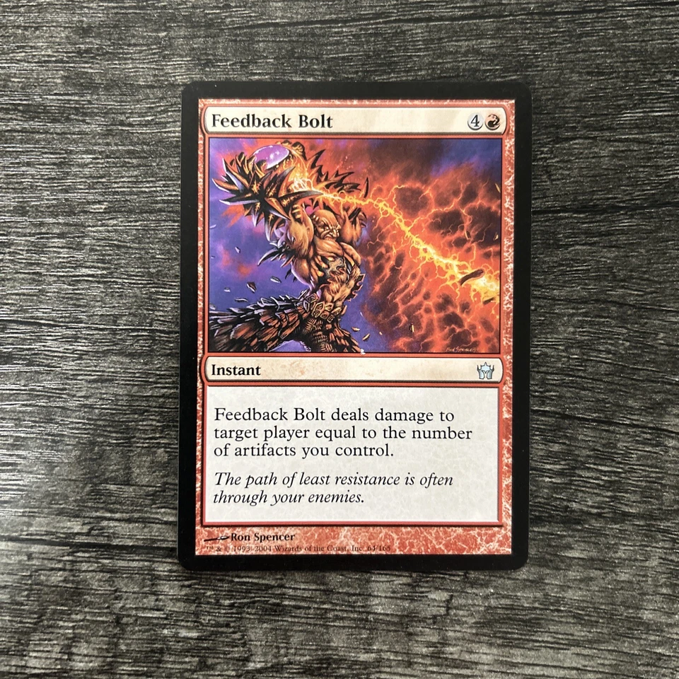MTG 1x Feedback Bolt x1 LP Fifth Dawn - Image 1 of 1