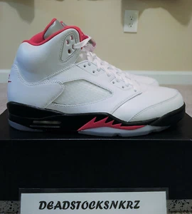 2020 Nike Air Jordan 5 Retro Fire Red Silver Tongue DA1911 102 - Bild 1 von 7