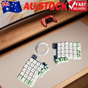 Split Keyboard Wired Ergonomics Keyboard Hot Swap Split-layout Keyboard for PC - Afbeelding 1 van 27