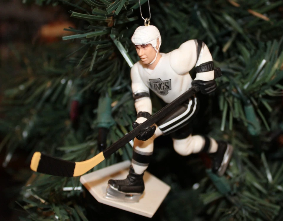 Rob Blake Los Angeles Kings 4" Christmas Tree Ornament Hockey White Jersey - Image 1 of 1