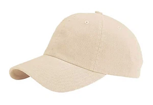 Gorra de sarga de algodón teñida de bajo perfil - Masilla - Imagen 1 de 1