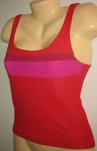MOSSIMO - MEDIUM - LINED - NO BRA -TANKINI BATHING SUIT TOP - RED, PINK, PURPLE - Picture 1 of 3
