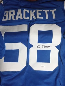 Gary Brackett HAND-SIGNED Custom Indianapolis Colts XL Jersey With COA - Picture 1 of 4