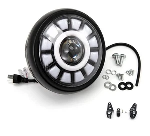 Vintage Motorcycle Tuning Parts LED Headlight Headlight - Picture 1 of 4