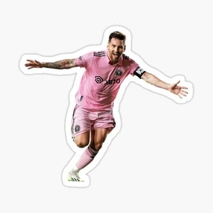 Lionel Messi Fußball Aufkleber Glanz Laminat L wasserdicht UV beständig - Bild 1 von 1