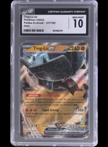 2023 Pokemon Paldea Evolved En #127 Ting-Lu ex CGC 10 MINT Holo - Picture 1 of 2