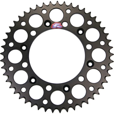 Renthal Rear Sprocket - Black, 520 / 48T 123U-520-48GYBK - Image 1 of 4