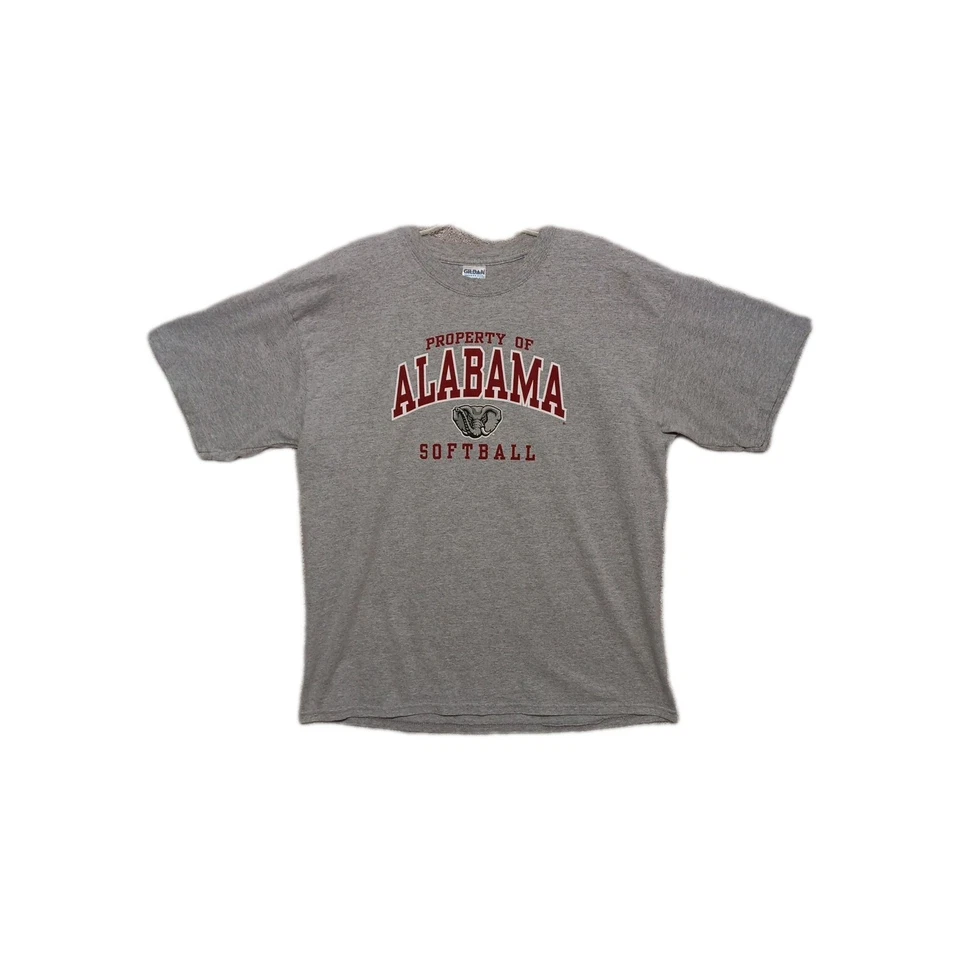 Camiseta de Softbol Alabama Crimson Tide Gris Manga Corta Crew Unisex Talla XL Foto 1 de 4
