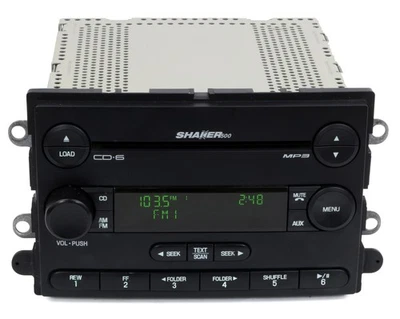 Ford Mustang AM FM 2007 6 discos reproductor de CD agitador fabricante de equipos originales 500 radio 7R3T-18C815-PB Foto 1 de 4