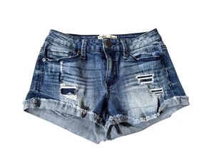 Mudd FLX Stretch Low Rise Shortie Jean Shorts Women Size 3 - Picture 1 of 5