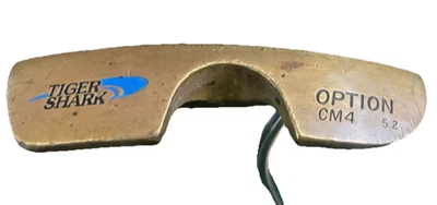 Tiger Shark Option CM4 5.2 Brass Blade Putter RH 34" Oversize Factory Grip Nice - Image 1 of 4