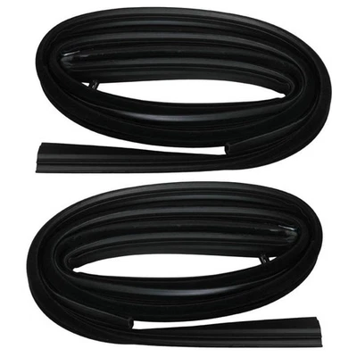 Front Door Glass Run Channel Weatherstrip Seals Pair for Chevy GMC Pickup Truck - Image 1 of 3