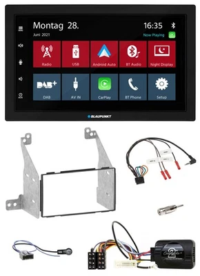 Blaupunkt Lenkrad Bluetooth DAB 2DIN USB Autoradio für Nissan Pathfinder R51 201 - Bild 1 von 4