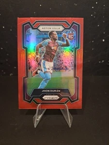 Jhon Duran Rookie #/199 Red Prizm Hobby Exclusive Panini Prizm 23/24 Aston Villa - Picture 1 of 2
