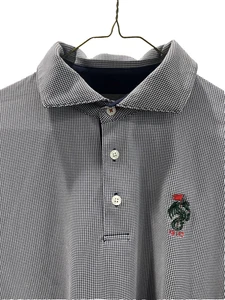 Kjus Mens Sz L Blue Polo Long Sleeve Collared Golf UPF 50+ Monterrey Peninsula - Picture 1 of 12