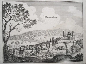 Wiesbaden Gesamtansicht wunderschöne, echte, alte, seltene Lithographie 1835 - Bild 1 von 1