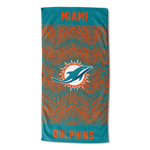 Northwest NFL Miami Dolphins State Line Beach Towel, 30x60 Cover
