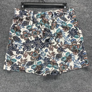 ANA A New Approach Shorts Womens Medium Multicolor Floral Linen Blend Pocket 30 - Picture 1 of 13