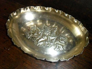 Antique Silver Plate Embossed Dish by Frederick C. Asman & Co Sheffield - Picture 1 of 6