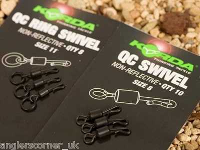 Korda Quick Change Swivel Size 8 (10pcs) / Carp Fishing