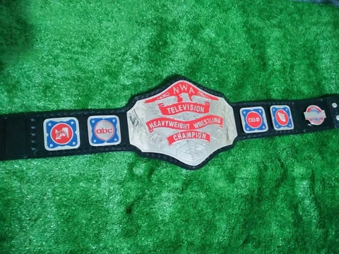 NWA Television Heavyweight Wrestling Championship Belt Replica Black Adult Cover