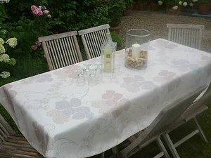 Tablecloth Provence Non-Iron 150x240 CM Oval Cream from France Easy-Care - Picture 1 of 4