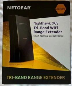 NEU Netgear EX8000-100NAS Nighthawk X6S AC3000 Tri-Band WLAN Range Extender - Bild 1 von 6
