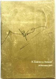 "A TALENT TO AMUSE" NOEL COWARD 60th BIRTHDAY CHARITY SHOW 1969 SOUVENIR PROGRAM - Picture 1 of 1