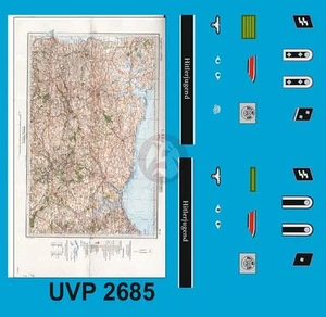 Peddinghaus 1/35 Waffen-SS Tankers Insignia con mapa Segunda Guerra Mundial (Verlinden 2685) UVP2685 - Imagen 1 de 1
