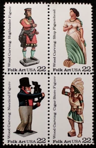 US Briefmarken #2434-37 ~ 1989 25c Traditional Mail Delivery 4er Block postfrisch RL47 - Bild 1 von 1