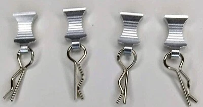 1 Set [4] R-type Body Shell Clip Pin with Aluminum Mount  For Armma Traxxas Rc  - Image 1 of 4