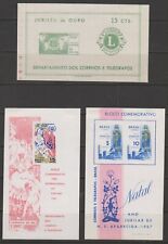 Brazil - 1967/9 Group of 6  Mint Souvenir Sheets, Old CV $80 (4 scans)