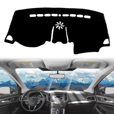 For Ford Edge 15-24 black Non-slip Dash Board Cover Mat Dashboard Carpet Pad 1P Foto 1 de 4
