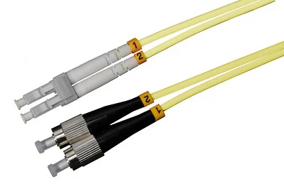 CONBIC® 2m LC FC Patchkabel Duplex OS2 9/125 3mm Lichtwellenleiter Singlemode