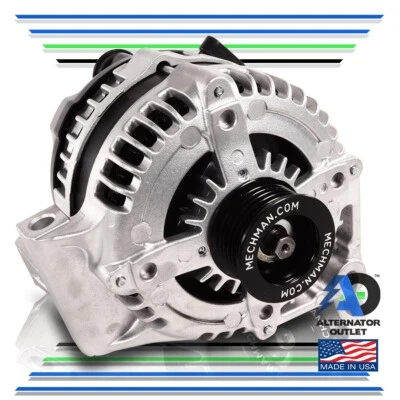 ⭐ Mechman 240 Amp Alternator GM V6 Front Wheel Drive BUICK/CHEVY/OLDS/PONTIAC Foto 1 de 4