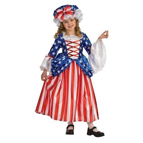 Costumes for All Occasions Ru884369md Betsy Ross Child Medium 8-10