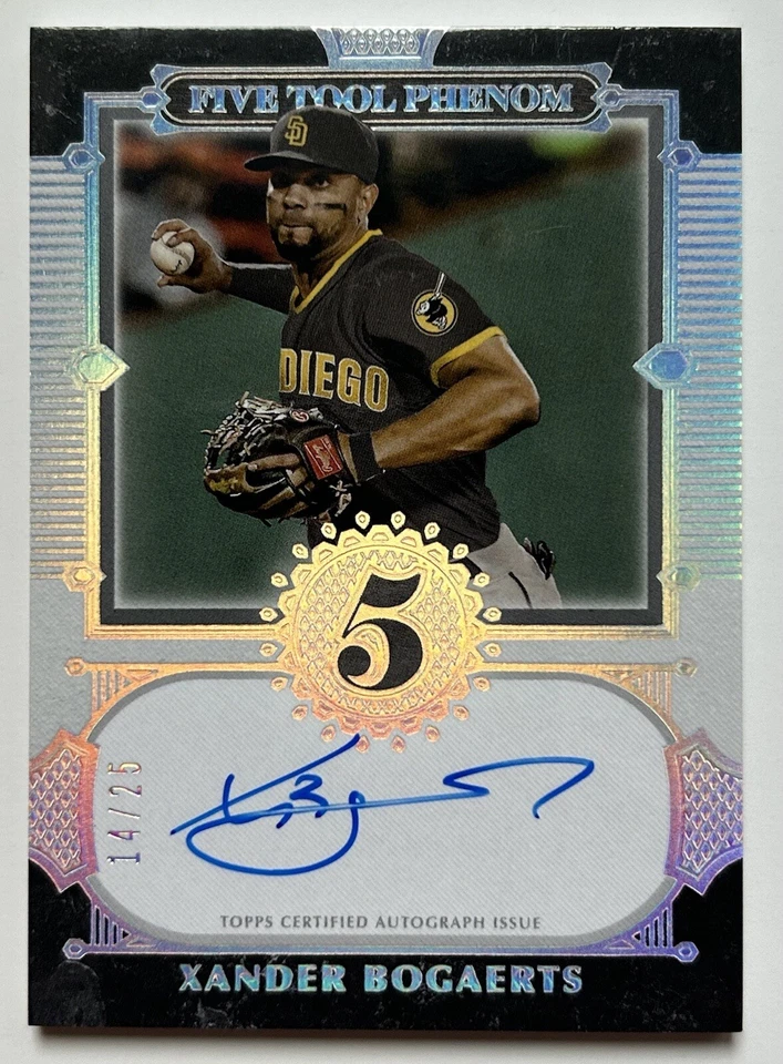 2023 Topps Five 5 Star Xander Bogaerts Five Tool Phenoms  Auto /25 - Image 1 of 2