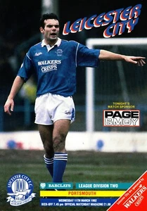 Leicester City v Portsmouth 11/03/1992 Division Two Programme 1991-1992 - Picture 1 of 1