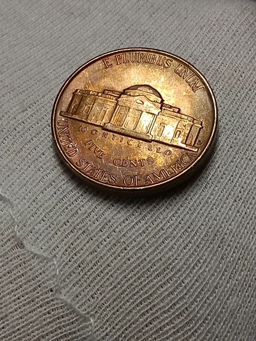 👉1940-D Jefferson Nickel  Full Steps With Rainbow Toning  J/275 Cover