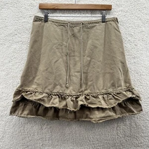 J. Crew Skirt A-Line Fringed Ruffle Bottom Size 8 - Picture 1 of 7