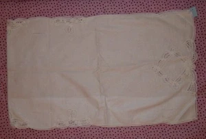 Peking Handicrafts Inc. 100% Cotton White Table Runner - from 1980s -VINTAGE/NEW - Bild 1 von 2