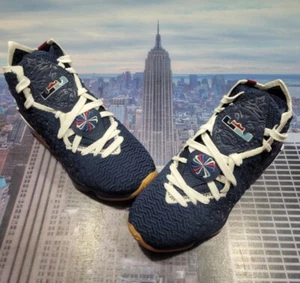Nike LeBron XVII 17 DT UConn College Navy/White Mens Size 4.5 CD5056 400 New - Picture 1 of 7