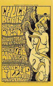 NEUWERTIG Grateful Dead Chuck Berry 1967 BG 55 Fillmore Poster - Bild 1 von 1